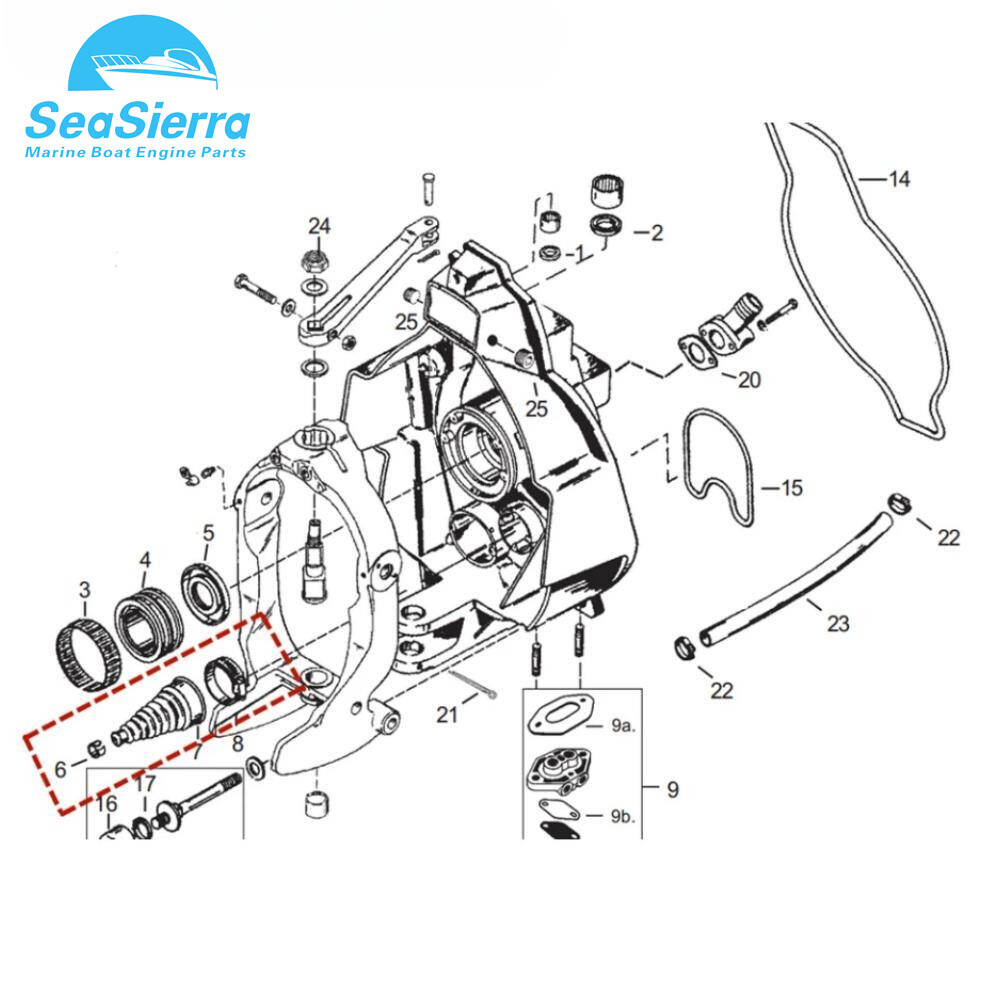 For MERCURY QUICKSILVER Mercruiser Shift Cable Bellows Kit, Alpha Bravo 74639A2