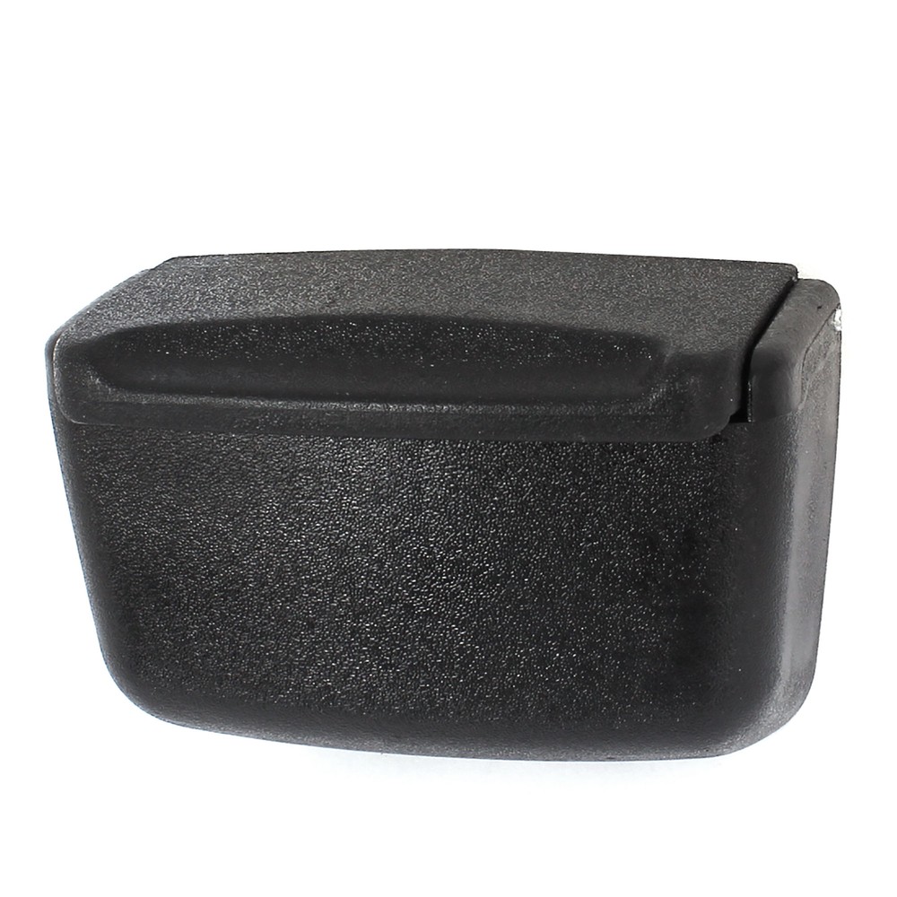 Car Black Plastic Rectangle Shape Blue LED Light Cigarette Ashtray Holder