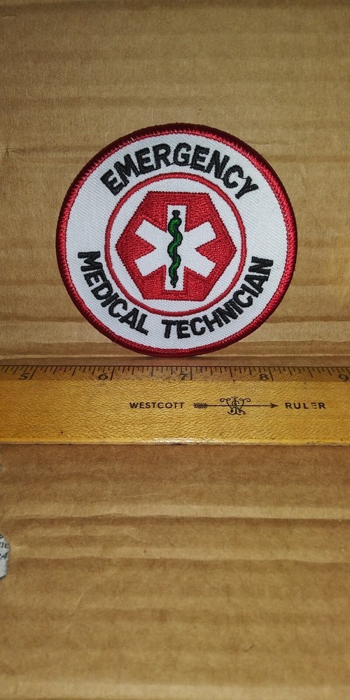 Emergency Medical Technician Patch - Free Shipping