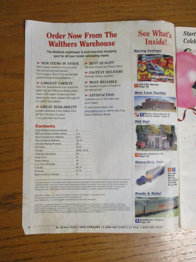 Walthers 2006 Sale Catalog