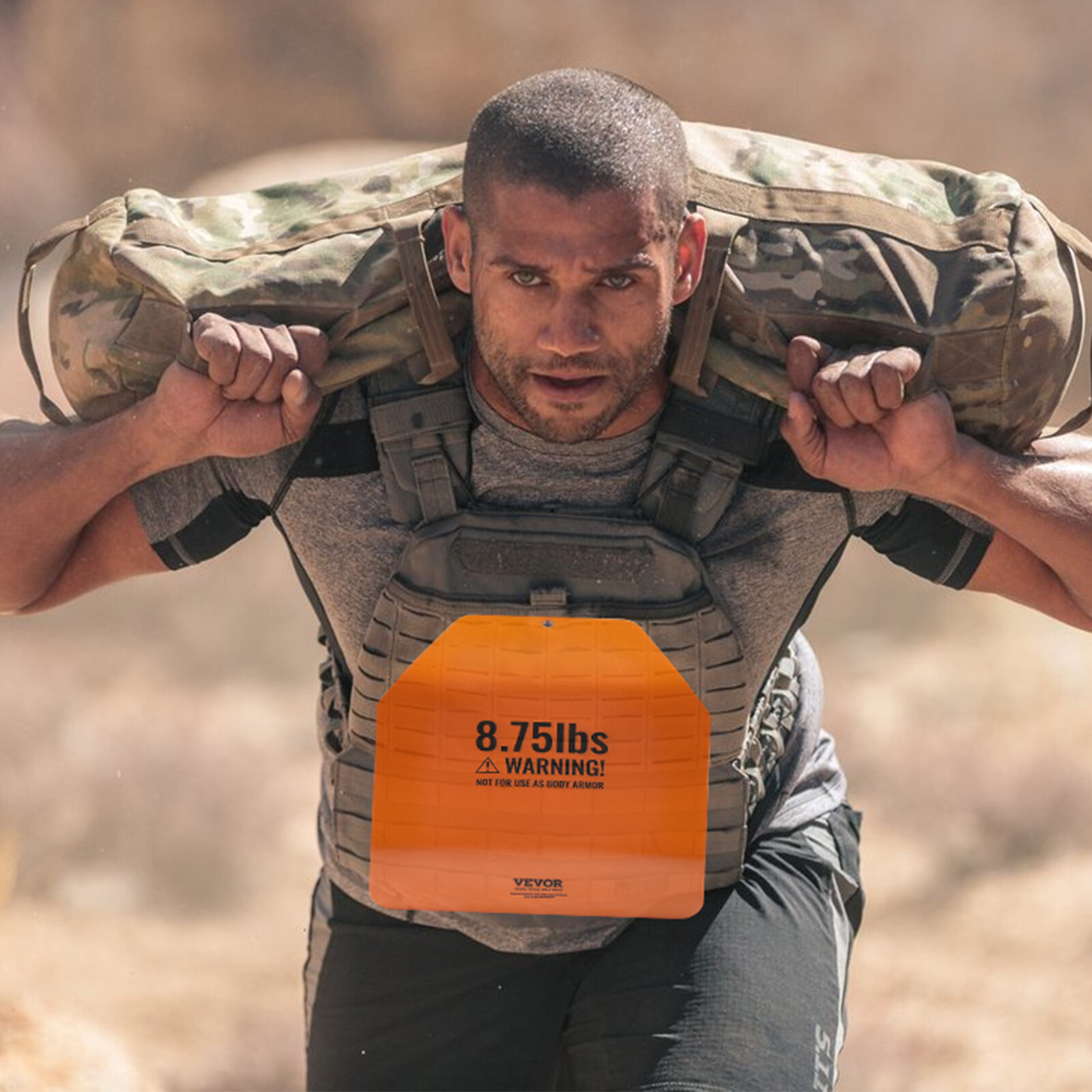 Curved Weight Vest Plates for Strength Training Workout 2x8.75 LB Plates