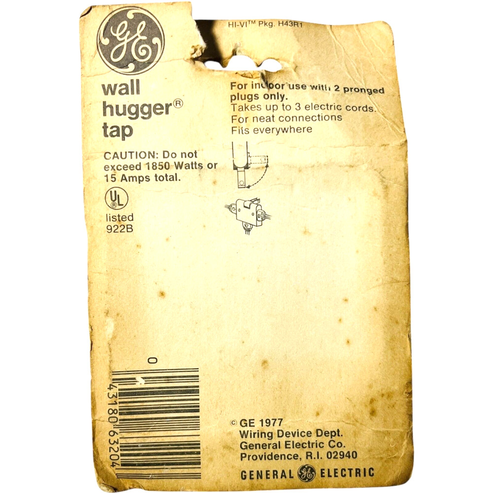 GE Wall Hugger Tap / Brown - Vintage
