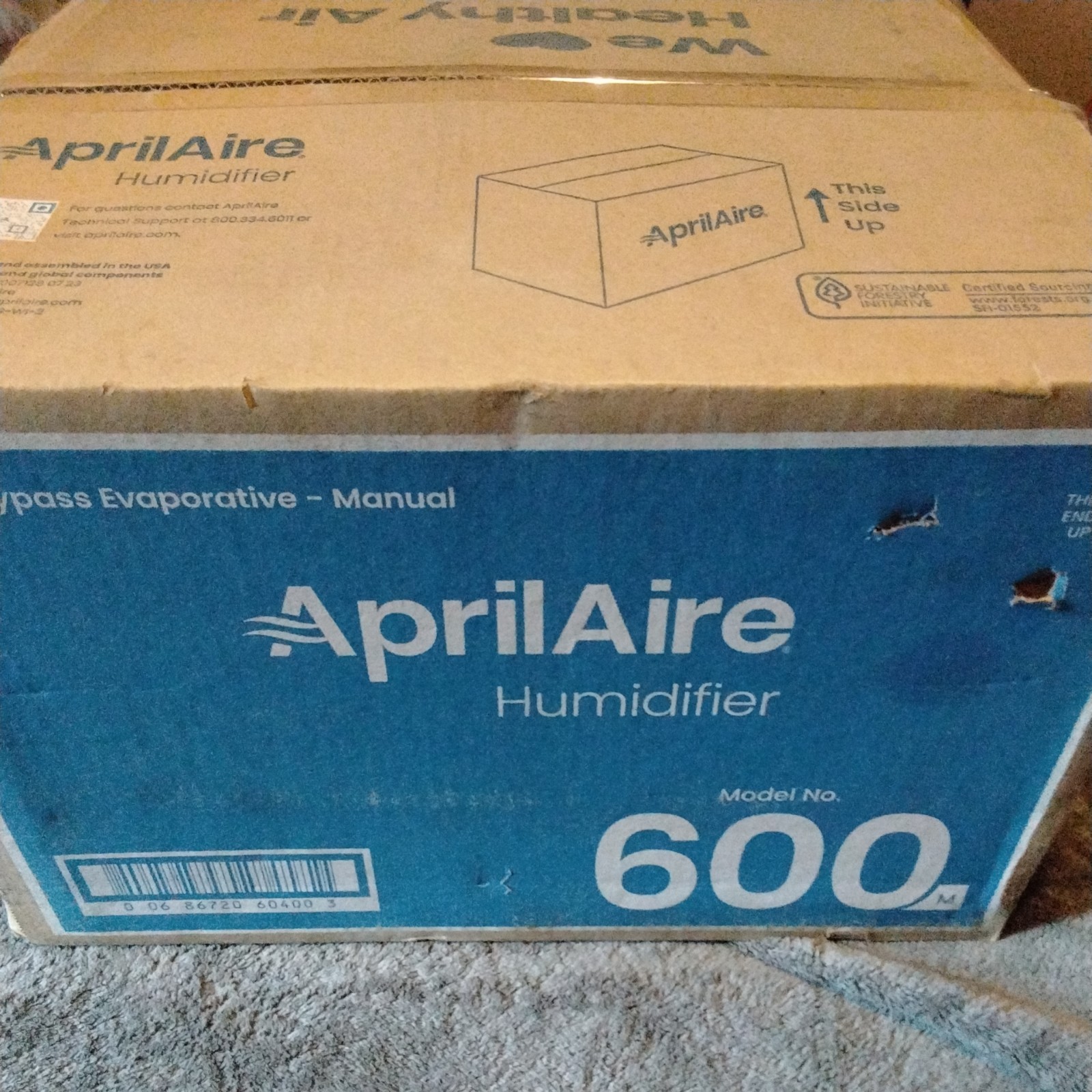 Aprilaire 600M Whole house bypass humidifier - NEW 2025 - Genuine OEM.