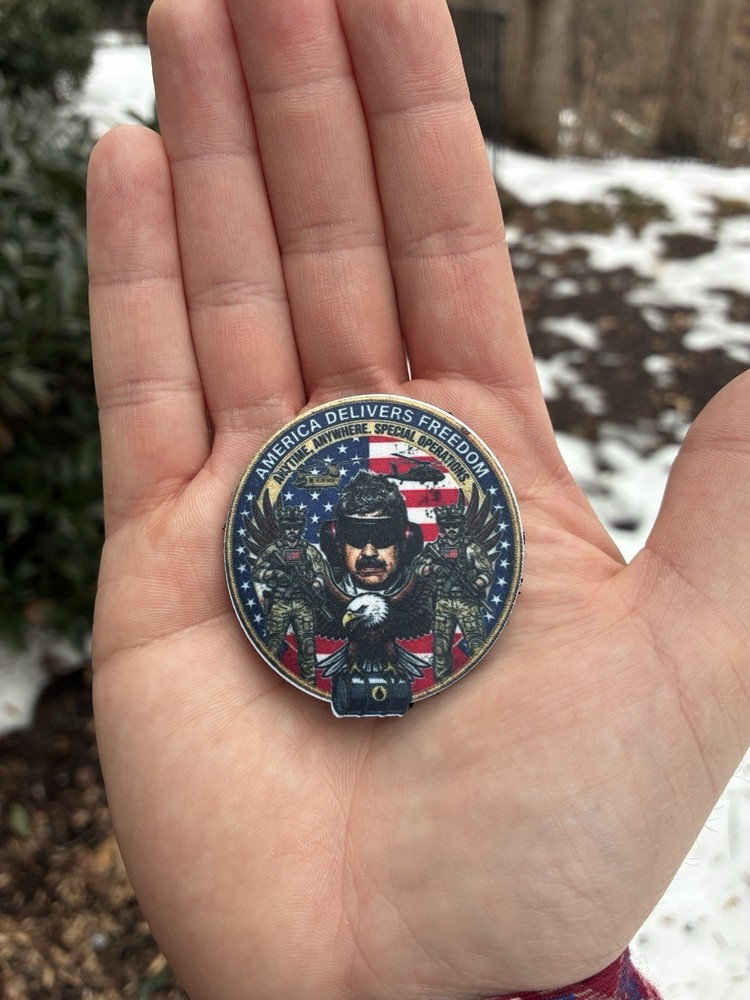 Military Maduro Captured by US Forces - Morale Patch 2x2 Hook And Fasten