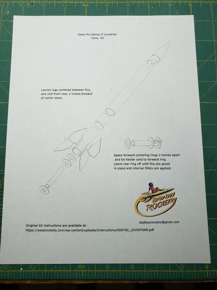 Estes Leviathan Pro Series II Kit #9700 Clone