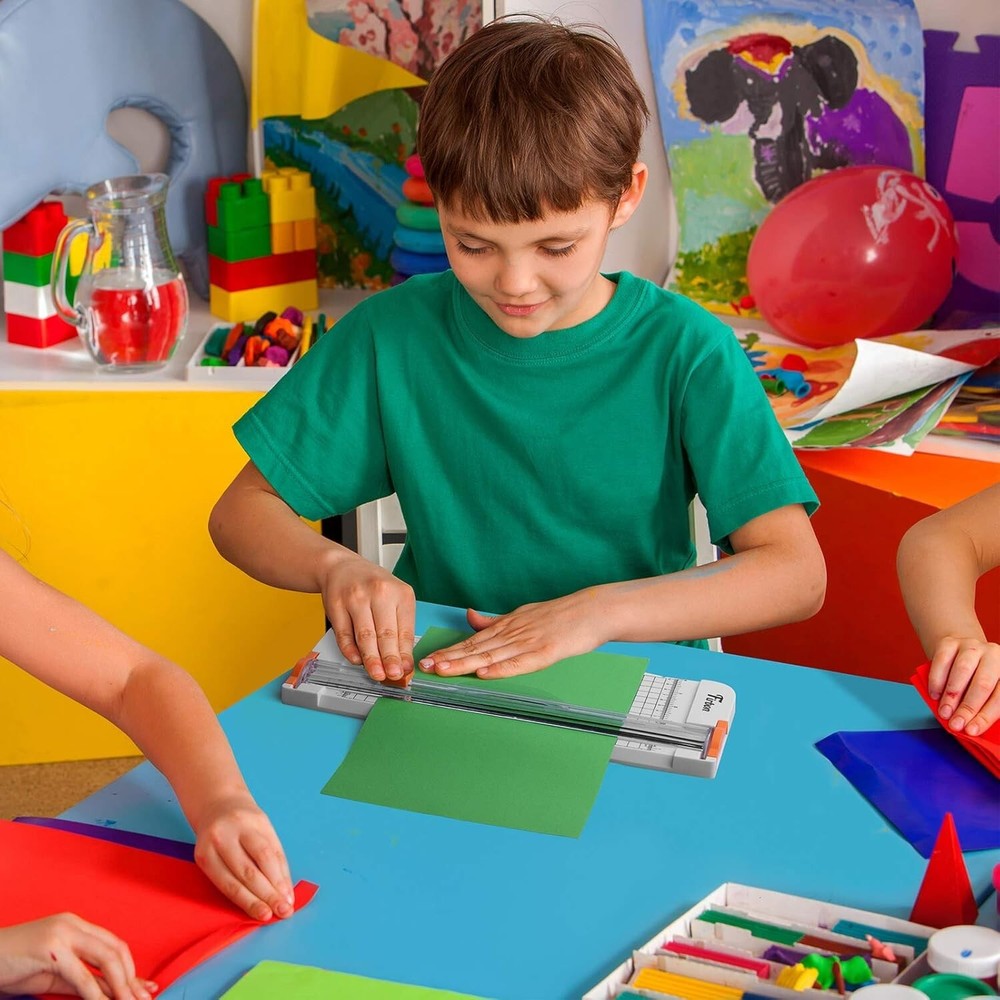 12-Inch Titanium A4 Paper Cutter with Precision Ruler - Secure Scrapbooking Tool