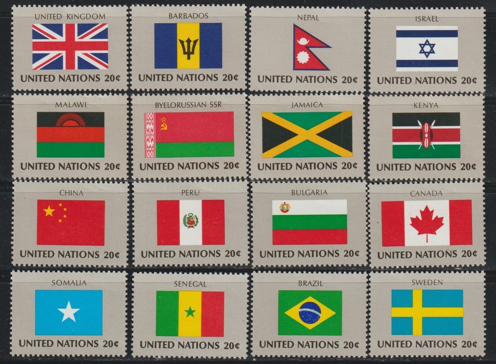 Nations Unies (New York) Drapeaux 1987 399-414