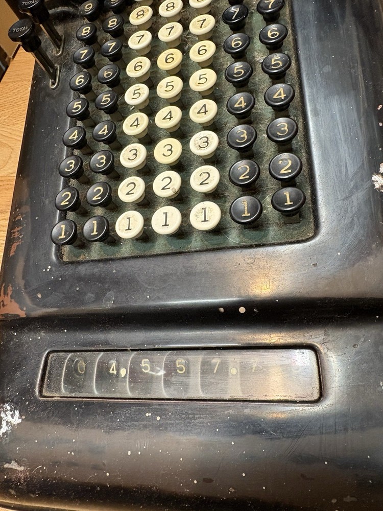 Antique Burroughs Adding Machine. Untested. Sold As Is. For Parts Only