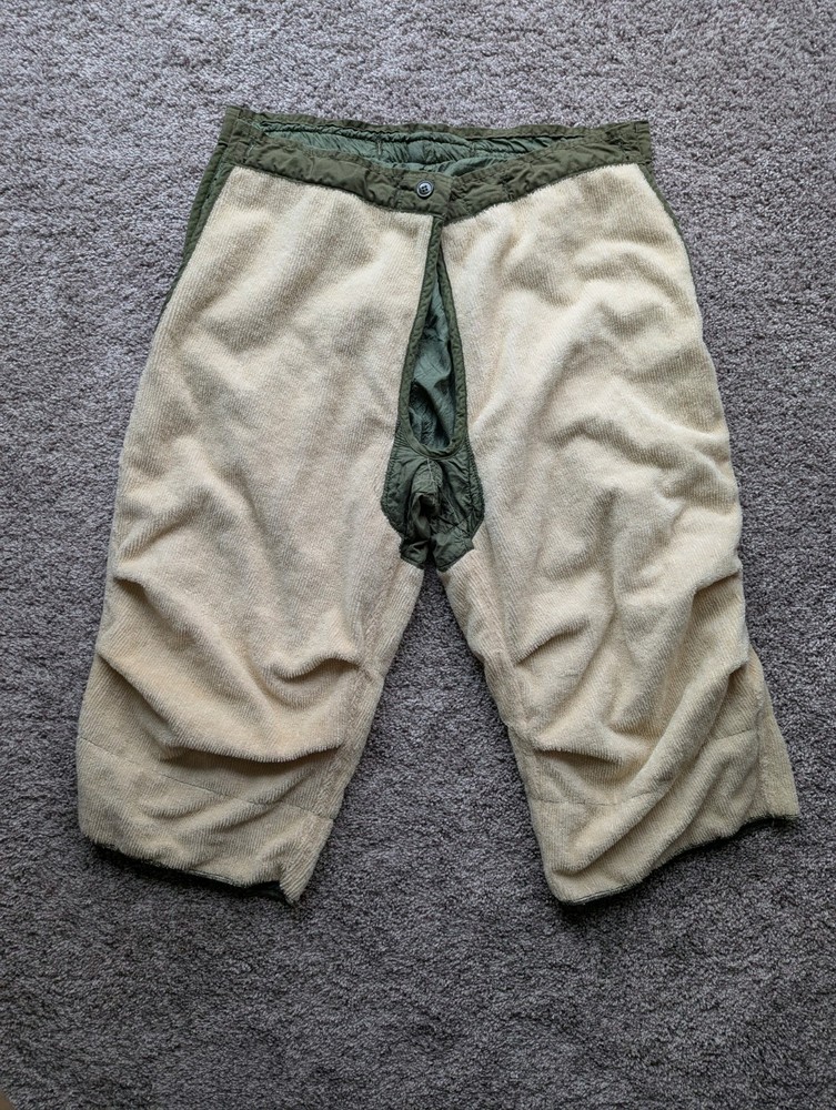 M-51 Arctic Trouser Liners, Medium Regular, 100% wool NOS