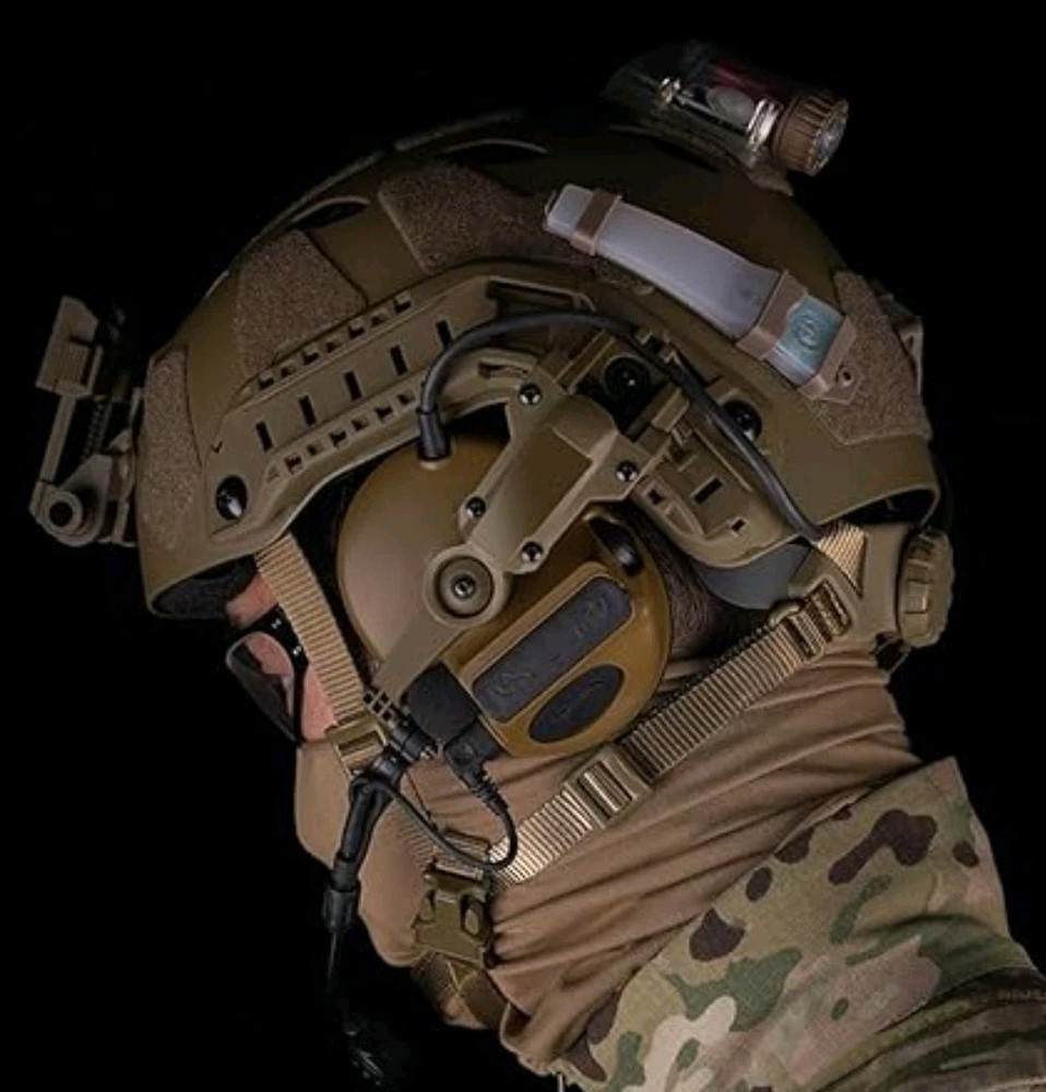 Tactical Helmet Rail Headset Adapter Black