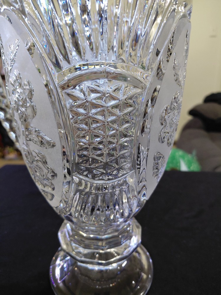 Kristal Zajecar 24% Lead Crystal Pitcher Flora Collection Pattern