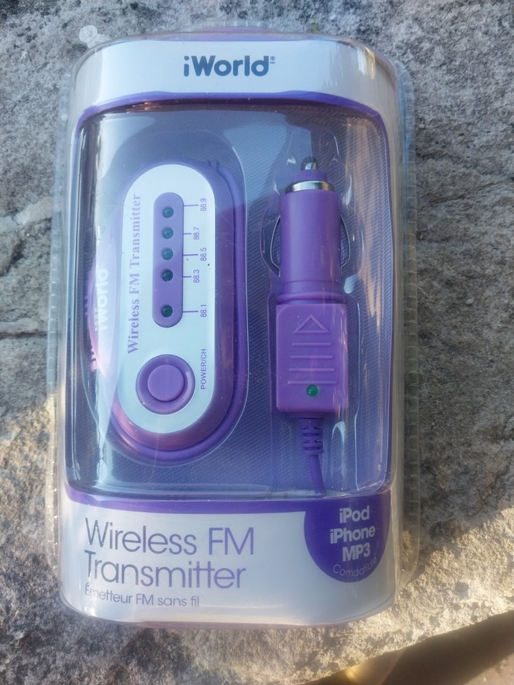 iWorld wireless FM transmitter #FM-3099 (2012) iPad, iPhone, MP3 compatible