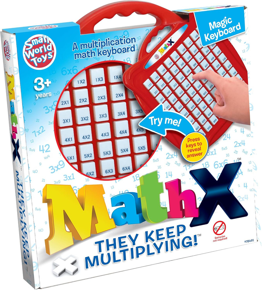 Small World Toys Multiplication Machine, Push Button Multiplication Game Board f