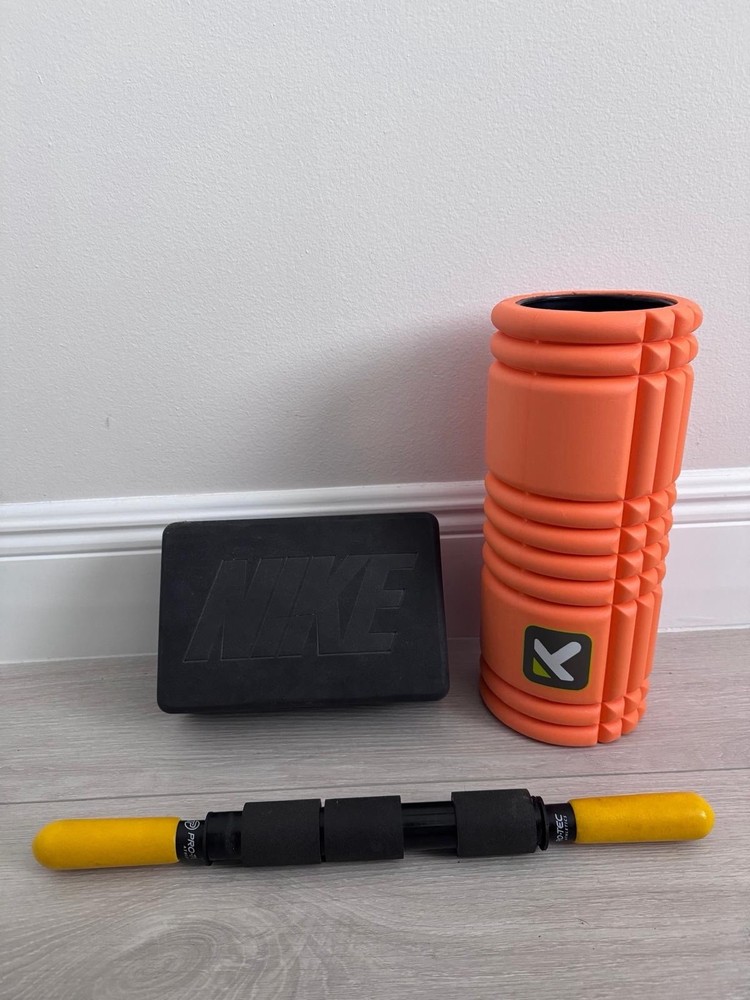 Mobility & Recovery Bundle, Yoga Block, Foam Roller, Roller