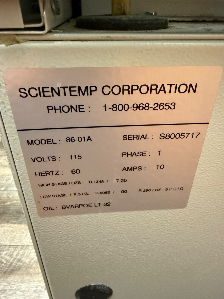 Scientemp freezer with digital alarm and lock to keep securely shut
