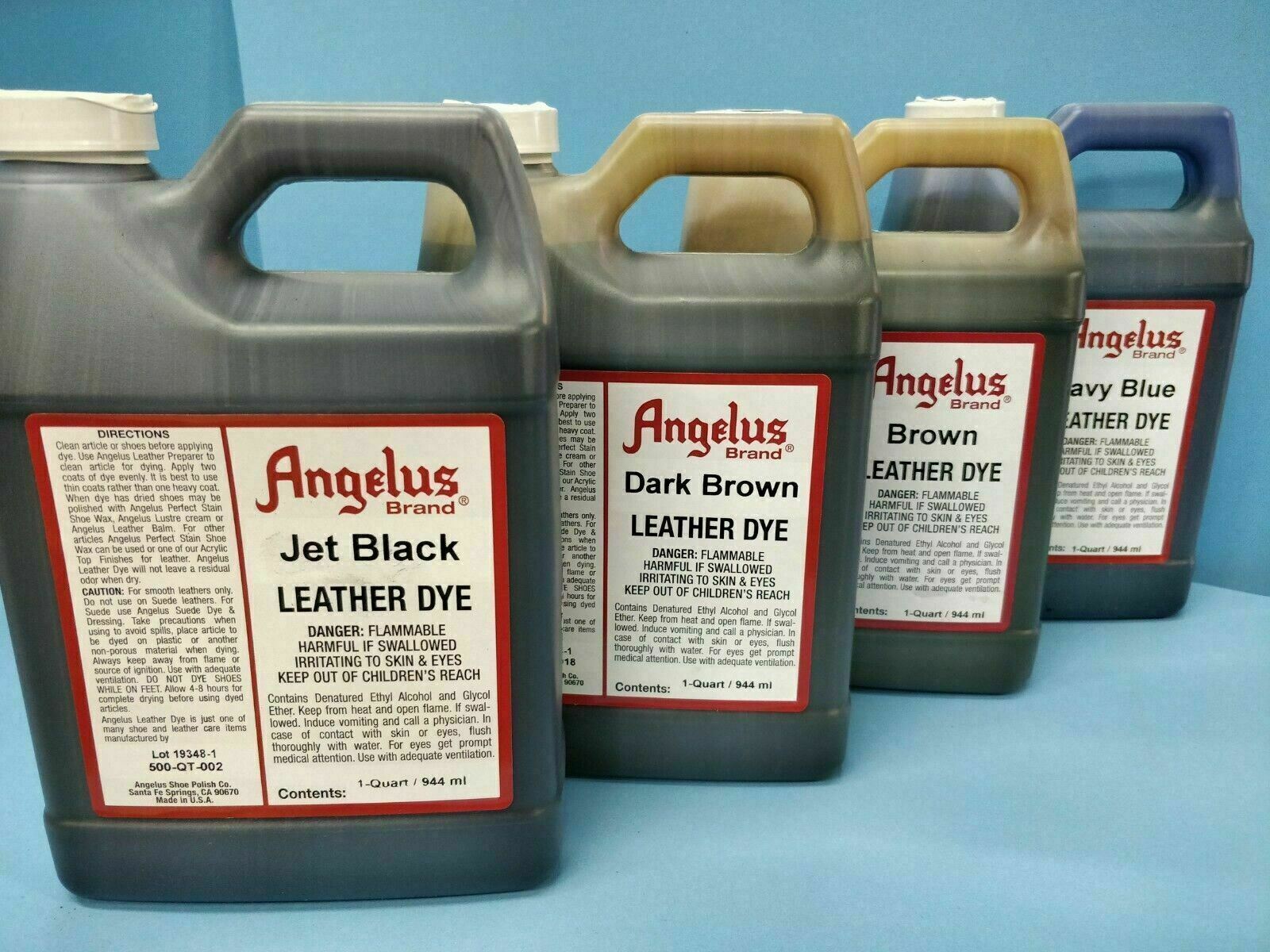 Angelus Quart Leather Dye for Shoes-Boots-Belts-Coats-Furniture-Crafts