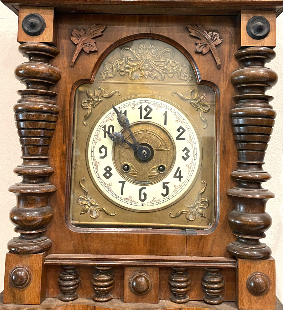 Stunning 1885 Antique Gustav Becker Wall Clock *