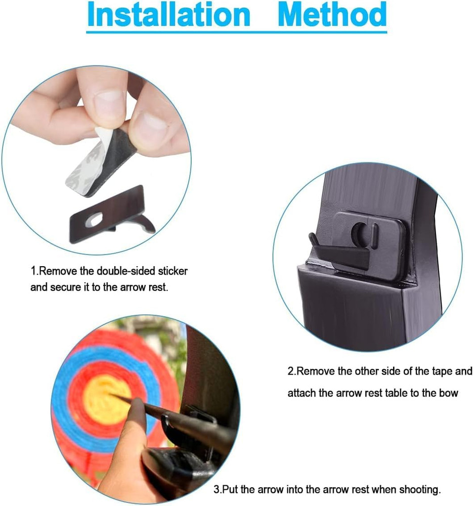 Plastic Arrow Rest for Recurve Bow - Adhesive Back Right/Left Hand