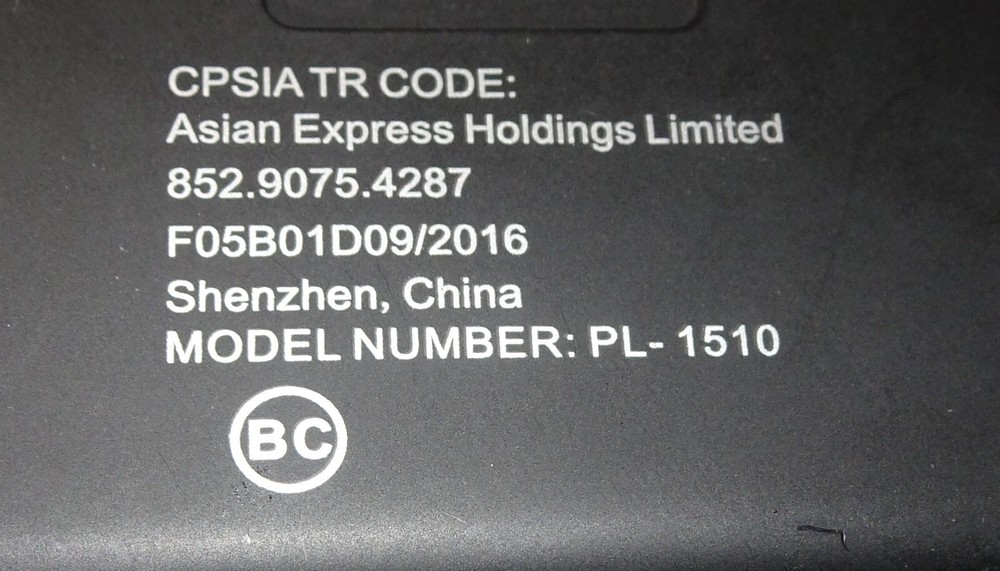 used = Remote control Controller PL-1510 ONLY = for Propel Maximum
