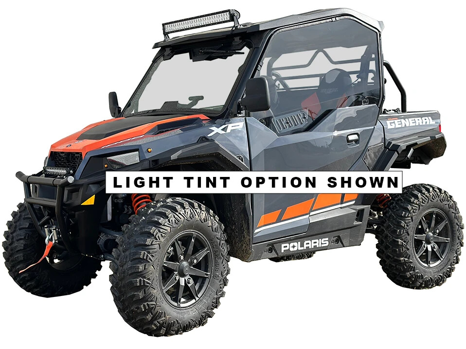 Polaris General - Hard Coated Polycarbonate Upper Doors Kit- Light Tint