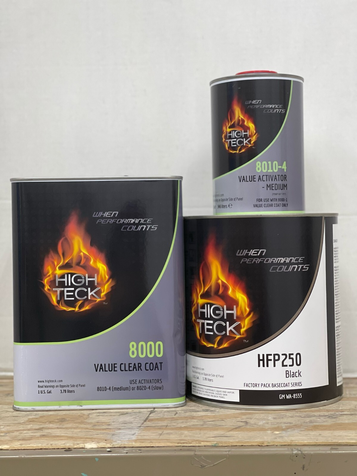 GM / Chevy WA8555/u8555/8555 Black Basecoat paint & Gallon Clear Kit