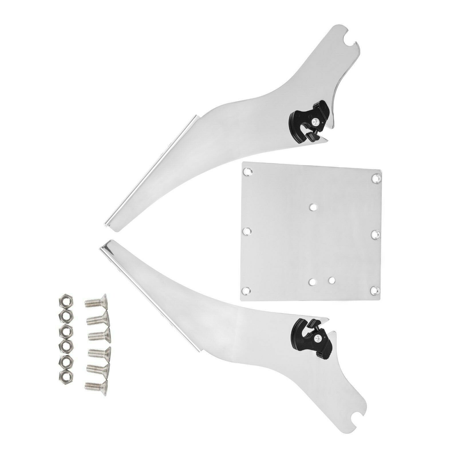 Two Up Tour Pack Pak Trunk Mount Rack For Harley Street Glide Road King 97-08