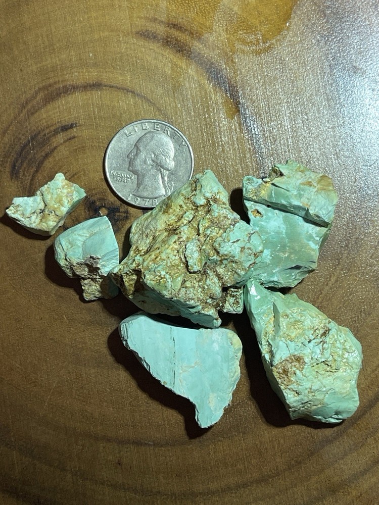 Stabilized Royston Turquoise Rough NV Mine 70Grams