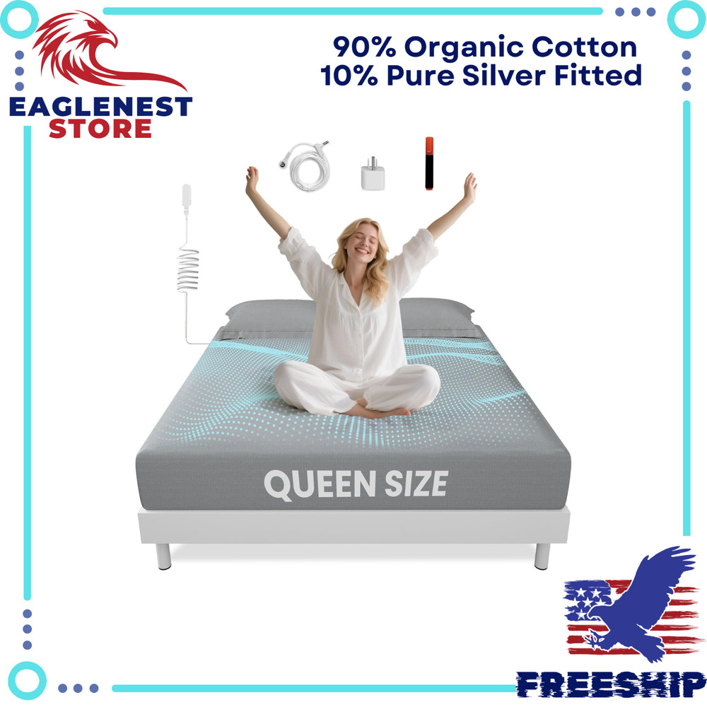 Grounding Sheets - Queen Size - 400 Thread Count Deep Pocket Bed Sheets