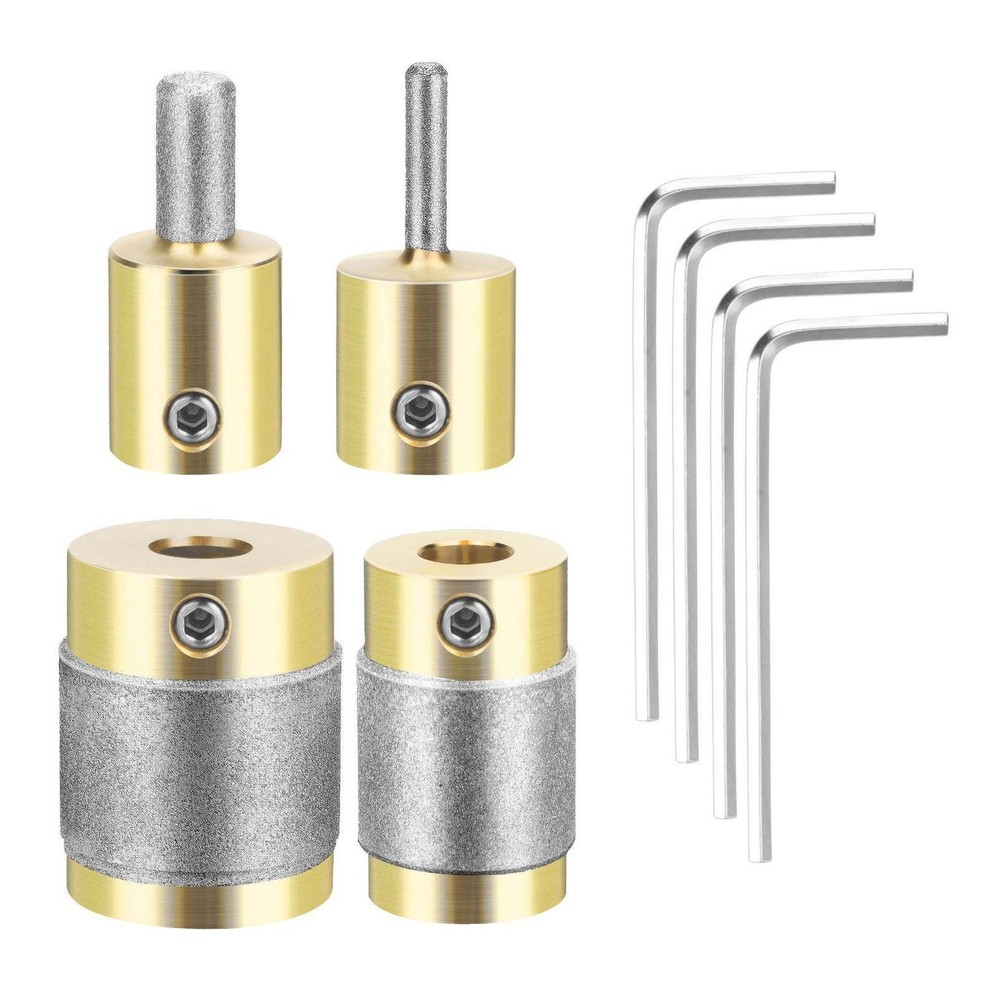 4PCS Diamond Bits for Stained Glass Grinder, High Quality Grinding Accessory