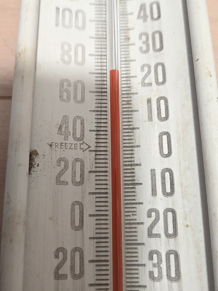 Taylor Temprite 8" Metal Wall Thermometer Tested