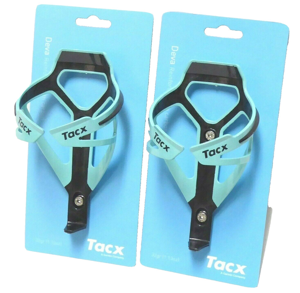 Tacx Deva Water Bottle Cages Pair Bianchi Green