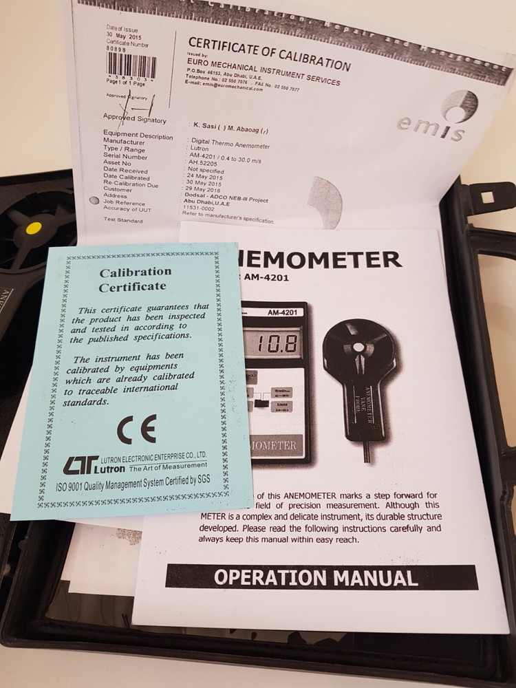 Digital Anemometer Lutron AM-4201