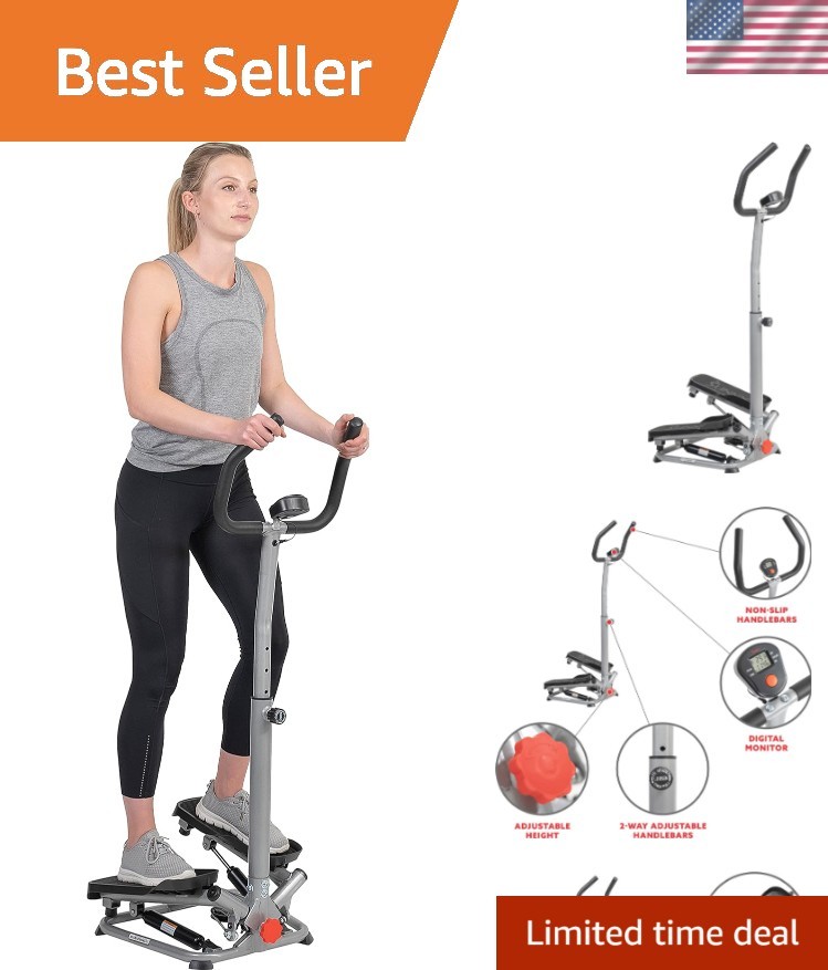 Twist Stepper with Handlebar, Stair Step Machine for Cardio Workout, Compact ...