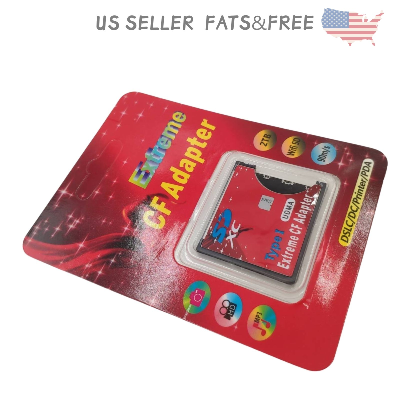 New Extreme CF Compact Flash Memory Card Reader Adapter Type I