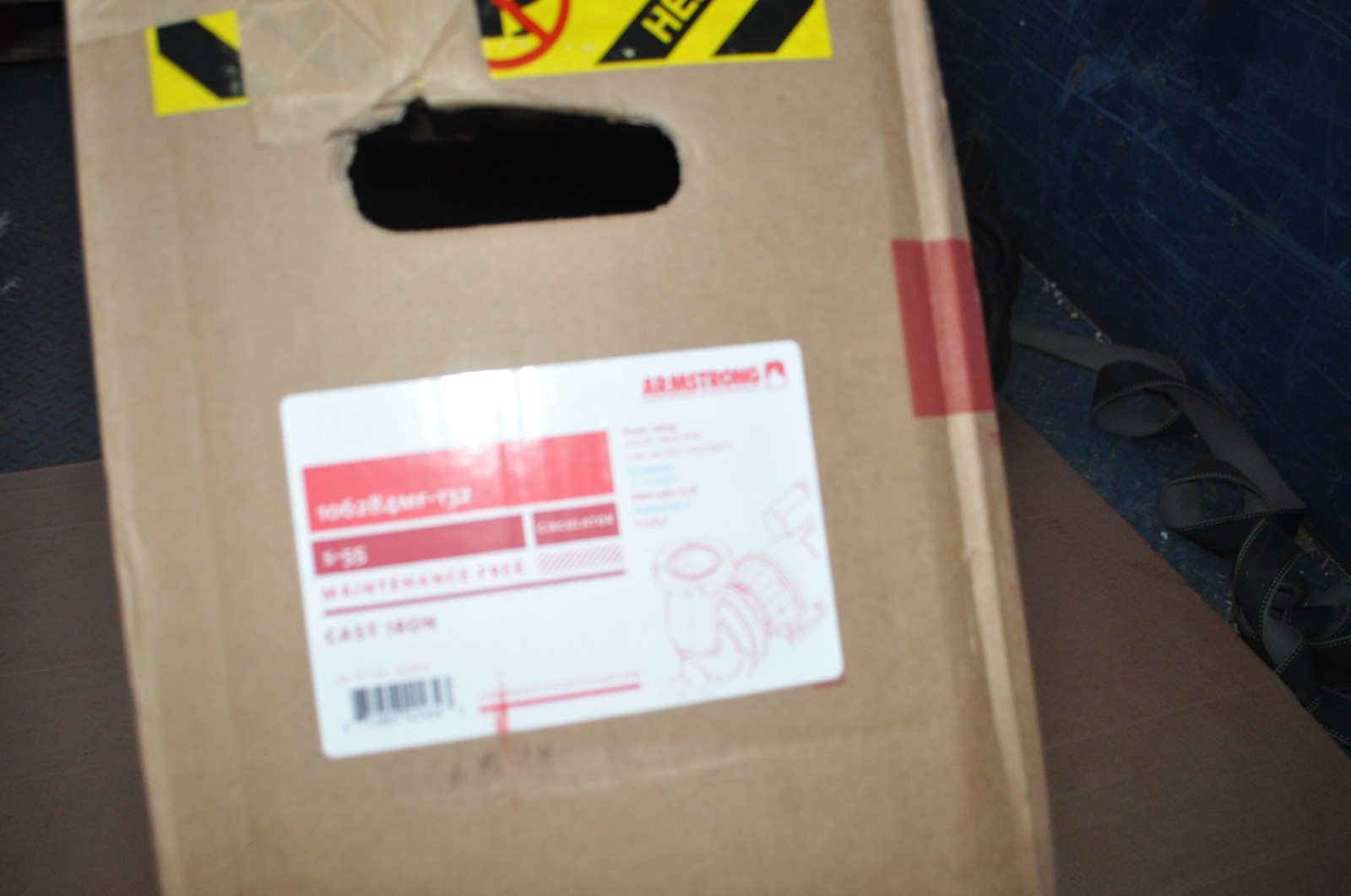 Armstrong CIRCULATOR PUMP 106284MF-132 1/2 HP 3" FLANGE HYDRONIC S-55 NEW