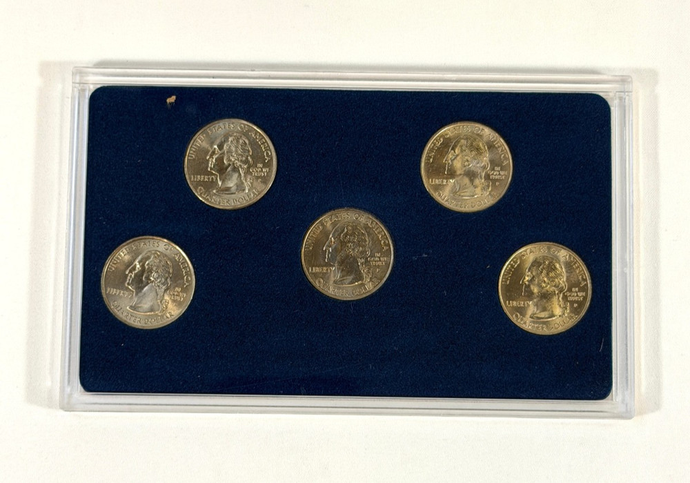 2001 Commemorative Quarters Set Philadelphia Millenium Edition w/ Box & Insert