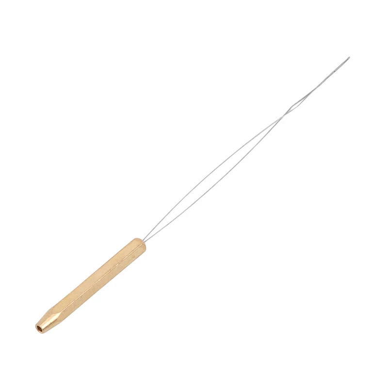 1x Brass Bobbin Threader Fly Fishing Tying Thread Half Hitch Tool Bug Binding