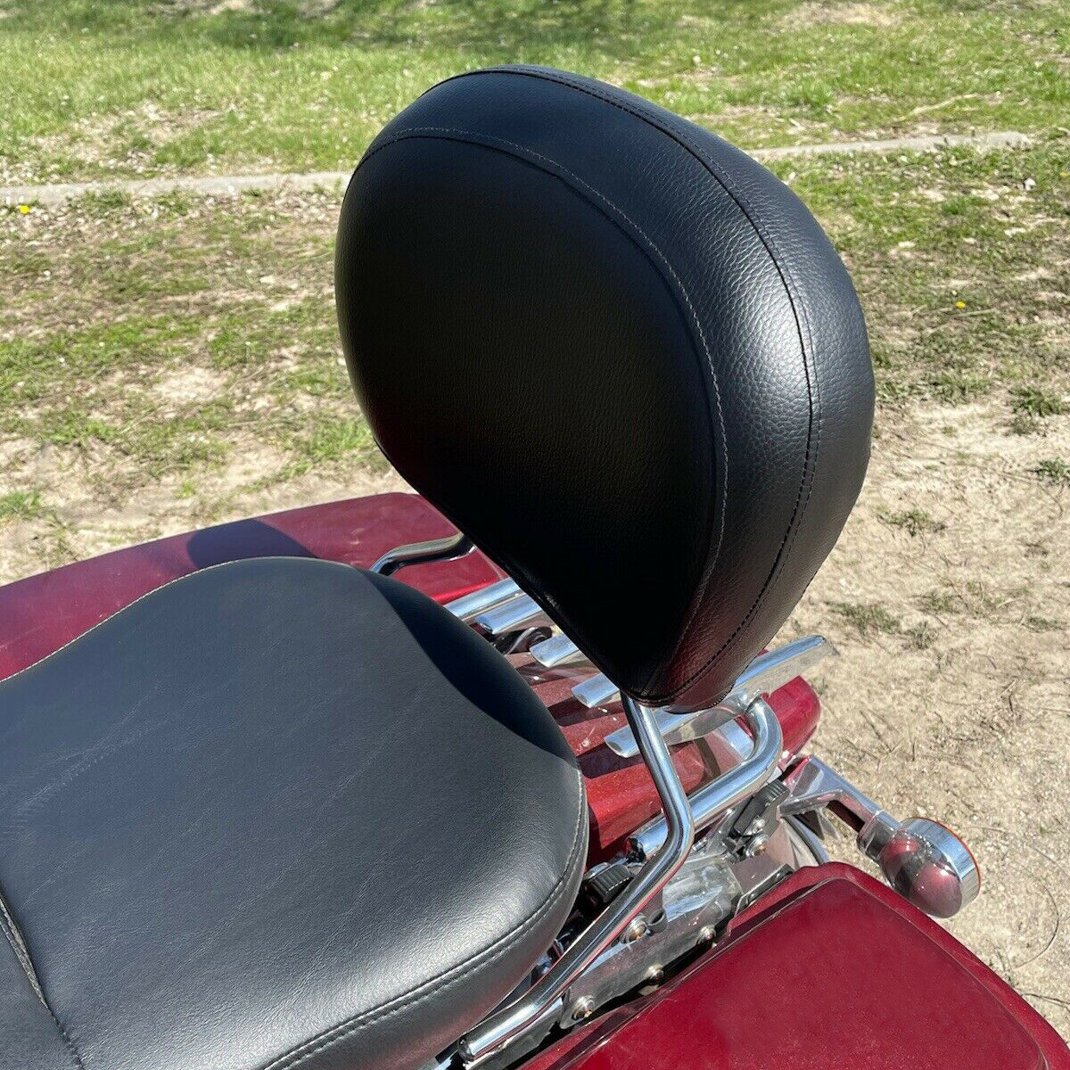 Backrest Sissy Bar Stealth Rack For 09-24 Harley Touring Road King Street Glide