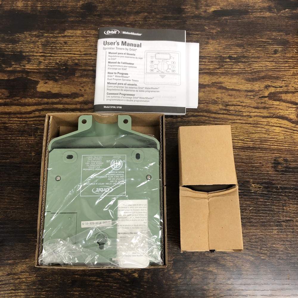 NEW Orbit WaterMaster 4 Station Dual Program Sprinkler Timer Model 57194