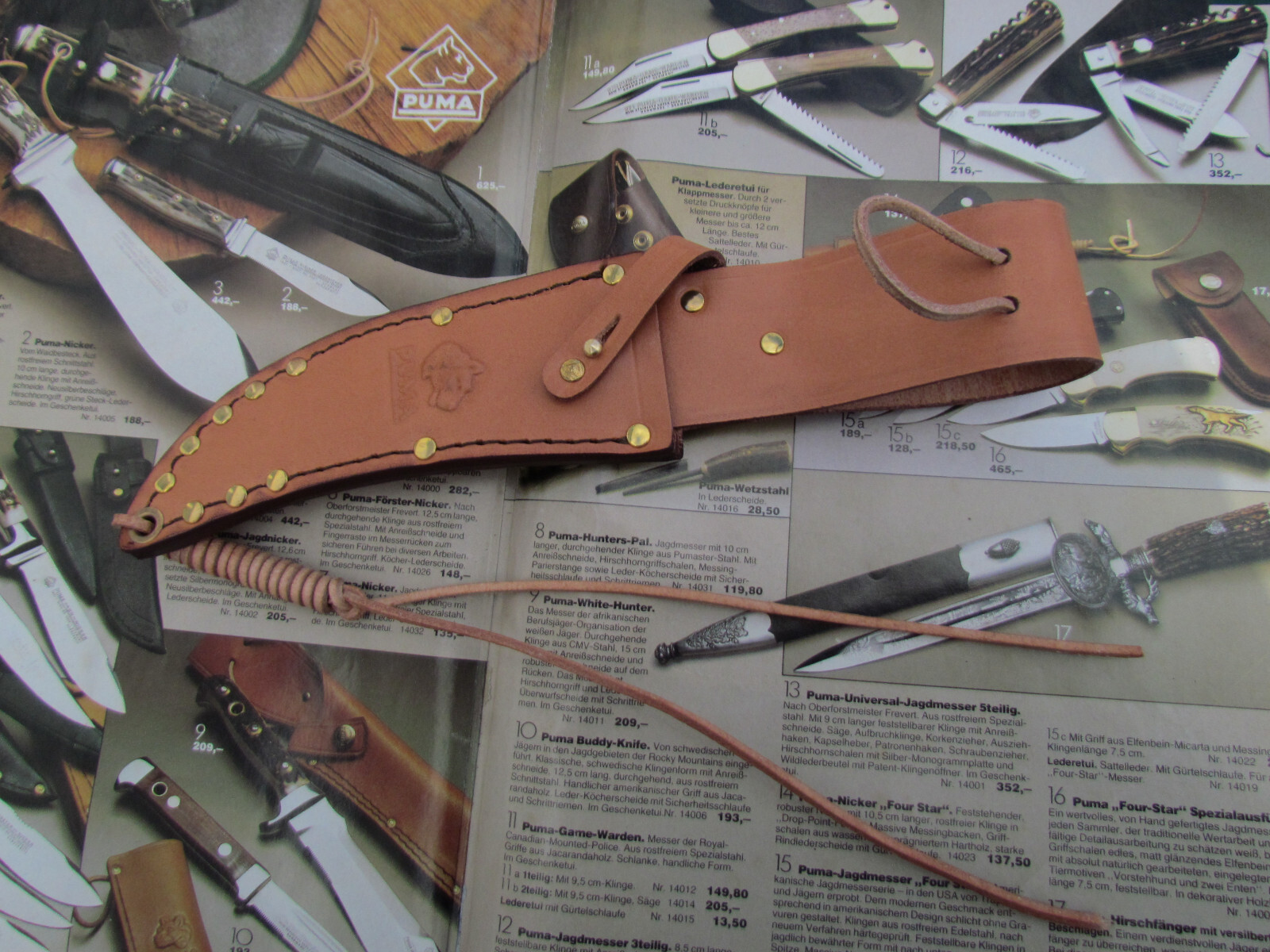 Puma Knife Sheath for Puma Knife Skinner 6393 Model Pre 1964 Solingen Germany