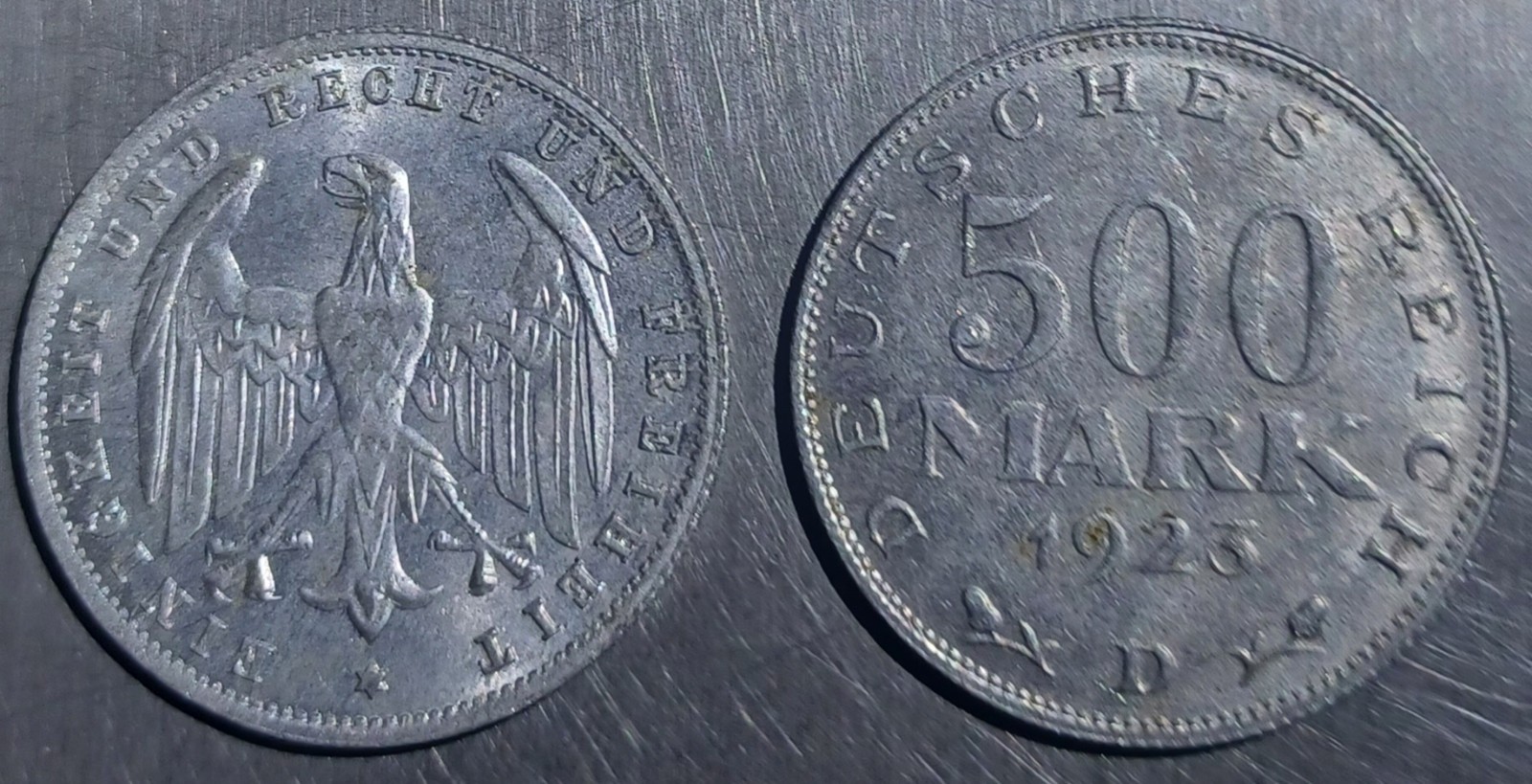 1923A, D German 500 Marks