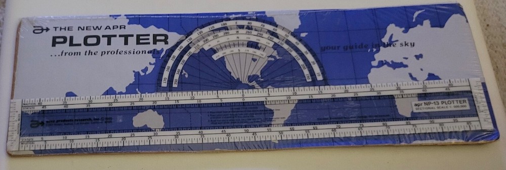 Vintage Aero APR NP-13 Pilot Navigational Plotter -  SEALED