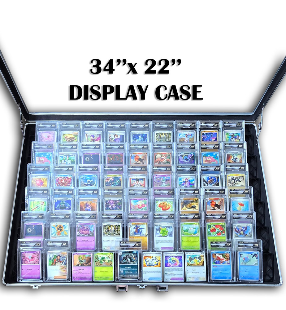 Display Case Card Riser Stands-For 34x22 Vertical/Horizontal Case - 27-33 Risers