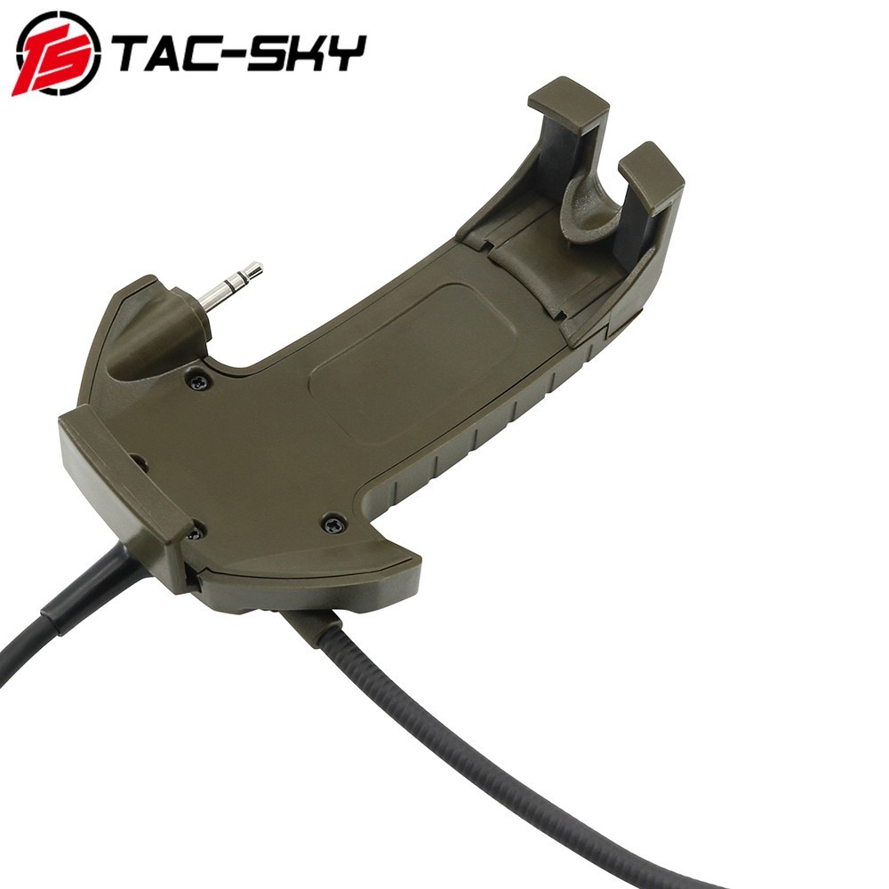 TS TAC-SKY Tactical Headset Accessory Microphone Kit PTT Compatible with Walker
