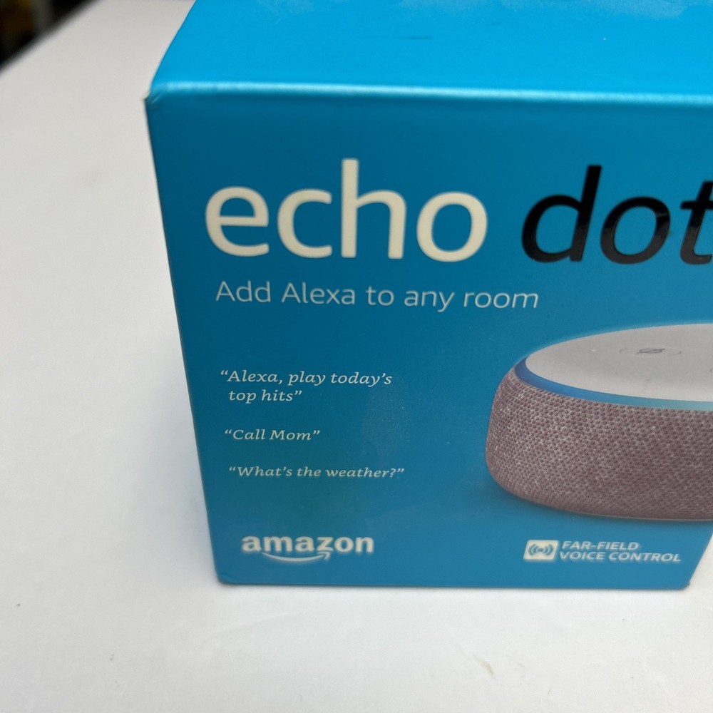 New in Sealed Box- Amazon Echo Dot (3rd Generation) Smart Speaker - Plum
