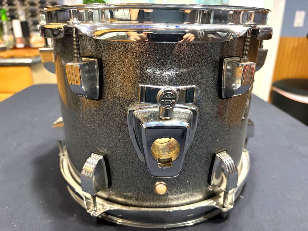 Ludwig Backbeat 10" Siver Sparkle Rack Tom Nice!