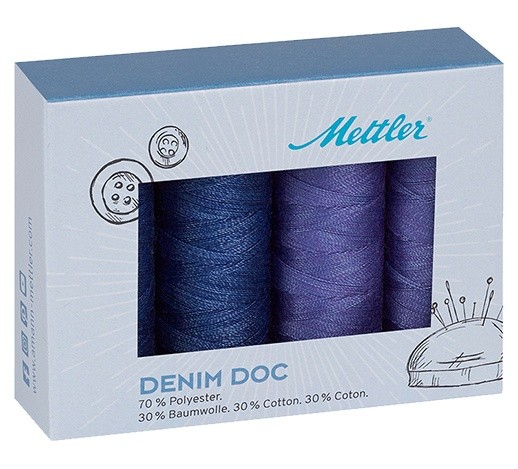 Mettler Denim Doc Thread Kit 4/Pkg