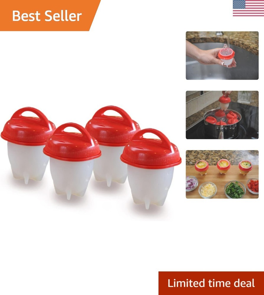 Egg Cooker - Hard Boiled Eggs without the Shell, 4 Egg Cups