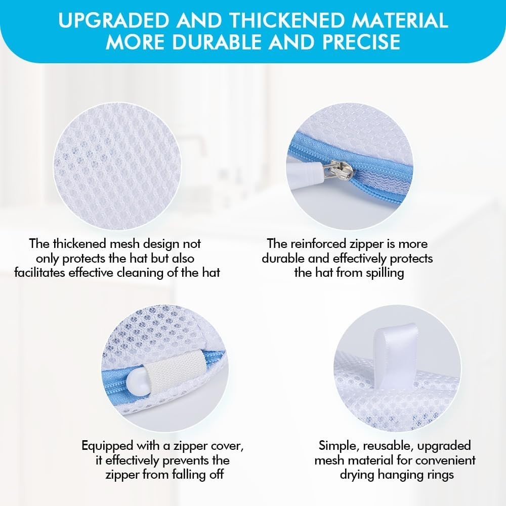 Universal Hat Washer for Flat & Curved Caps - Safe & Convenient Cleaning
