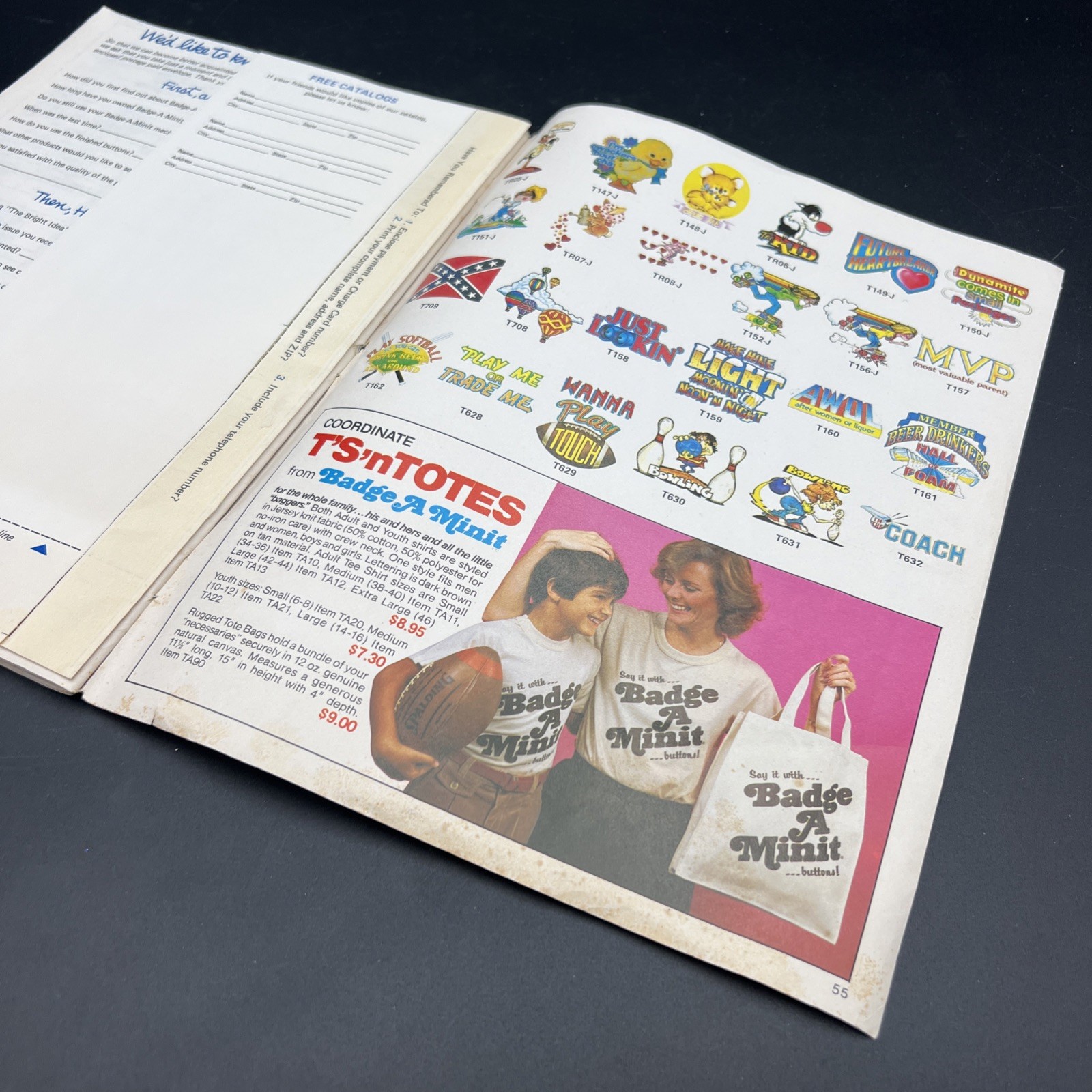 Badge A Minit Button Making Equipment Catalog 1982 Order Form Designs Ideas Zine